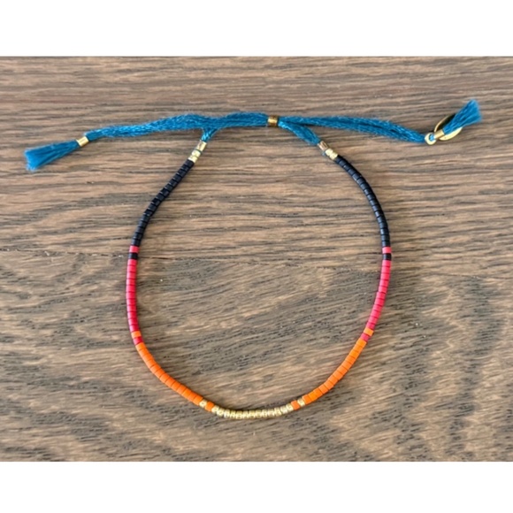 Shashi Multi Colored Beaded Adjustable Bracelet - Picture 2 of 5